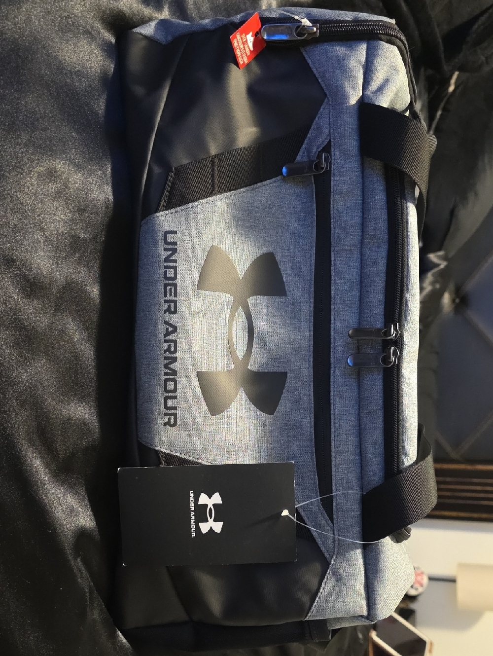 Under Armour Gray and Black Travel Duffel Bag